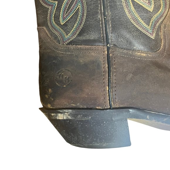 Double H Womens Buckaroo Boots Old Town DH5211 Size 9 M Brown Western Rodeo - Picture 7 of 14